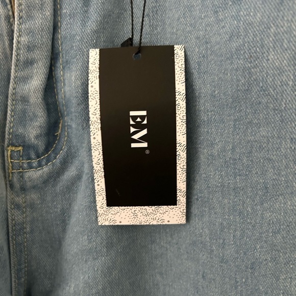 NEW Wide Leg Medium‎ Wash Denim Jeans Size 30 - Picture 4 of 5